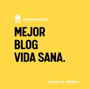 Premio Bionutricion Ortomolecular Mejor Blog Vida Sana